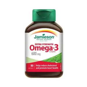 Jamieson Omega-3 Complete 600mg Softgels 80 Pcs