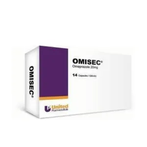 Omisec 20mg Omeprazole Tablets 14 Pcs