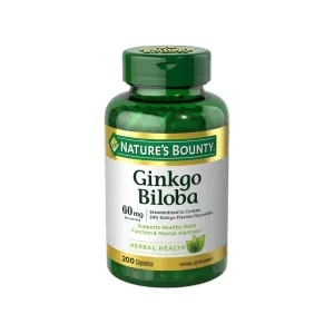 Nature’s Bounty Ginkgo Biloba 60mg Capsules 200 Pcs