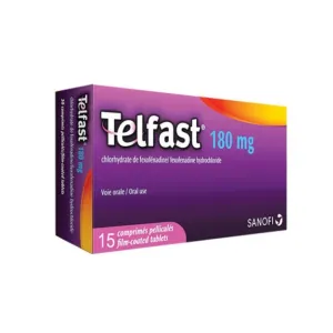 Telfast 180mg Tablets 15 Pcs