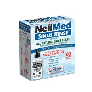 NeilMed The Original Sinus Rinse Kit With Premixed 60 Sachets