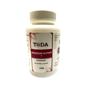 Toda Magnesium Sulphate IP Epsom Salt 100gm