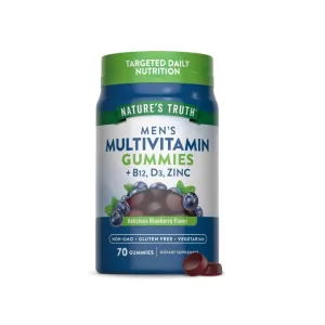 Nature's Truth Men's Multivitamin Gummies Blueberry 70 Pcs