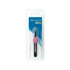 Denco The Big Gripper Slant Tip Tweezer Stainless Steel
