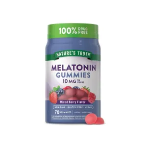 Nature's Truth Sleep Melatonin 10mg Adult Gummies 70 Pcs