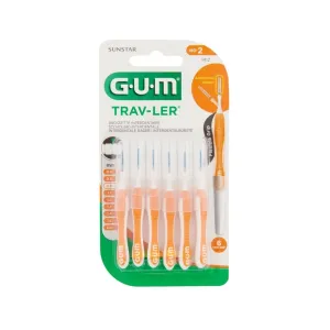 Gum Trav-ler Interdental Brush 0.9mm 6 Pcs (1412)