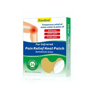 Enokon Far Infrared Pain Relief Heat Patch For Knee 10x15cm 6 Pcs