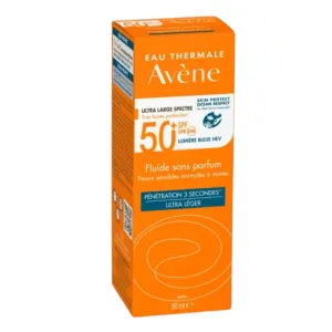 Avene Ultra Broad Spectrum Ultra Light SPF50+ Fragrance-Free Fluid 50ml