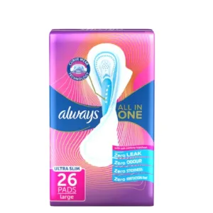 Always All In One Ultra Slim Regular Pads 26 Pcs