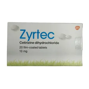 Zyrtec 10mg Tablets 20 Pcs