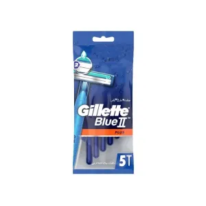 Gillette Blue II Plus Men Disposable Razor 5 Pcs