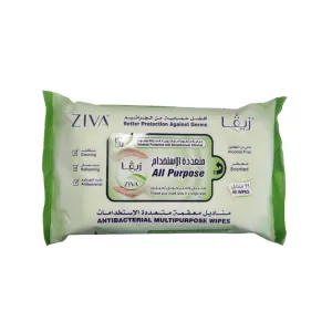 Ziva Antibacterial Multipurpose Moist Wipes 66 Pcs