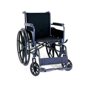 CA905B Chrome Steel Wheelchair Black