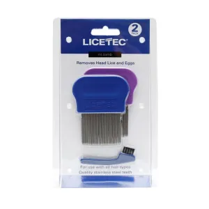 Licetec Metal Nit Comb For Head Lice & Eggs 2 Pcs
