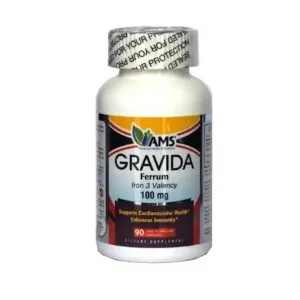 AMS Gravida Ferrum 100mg Capsules 90 Pcs