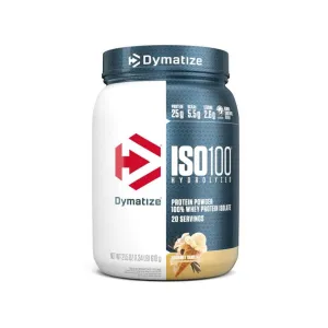 Dymatize ISO100 Hydrolyzed Protein Powder Gourmet Vanilla 20 Servings 1.34 lbs