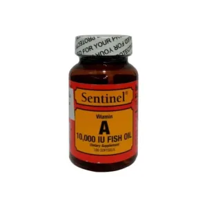 Sentinel Vitamin A 10,000 IU Fish Oil Softgels 100 Pcs
