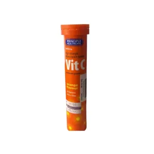 Principle Vit C High Strength Effervescent Tablets Orange Flavour 20 Pcs