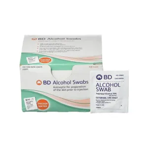 BD Alcohol Swabs 100 Pcs