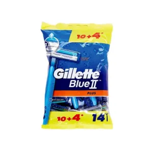 Gillette Blue II Plus Disposable Razor 10+4 Pcs