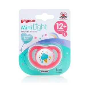 Pigeon Mini Light Pacifier Unisex Large 12m+ Assorted 1 Pc