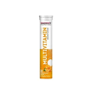 Maddox Multivitamin Orange Flavour Effervescent Tablets 20 Pcs