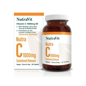 NutraVit Nutra Vitamin C 1000mg SR Tablets 30 Pcs