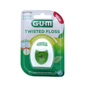 Gum Twisted Waxed Floss Minty Green Tea 30m (3500)