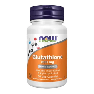 Now Glutathione 500mg Detox Support Capsules 60 Pcs