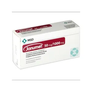 Janumet 50mg/1000mg Tablets 56 Pcs