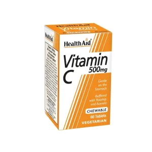 HealthAid Vitamin C 500mg Chewable Tablets 60 Pcs