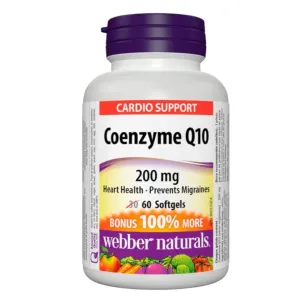 Webber Naturals Coenzyme Q10 200mg Softgels 60 Pcs