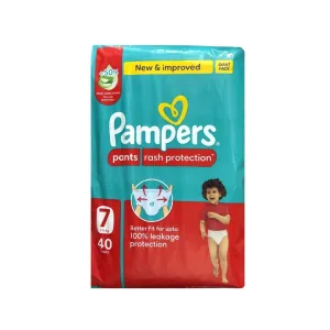 Pampers Rash Protection Size 7 Diaper Pants 40 Pcs