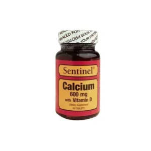 Sentinel Calcium 600mg With Vitamin D Tablets 60 Pcs
