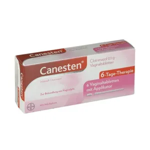 Canesten 0.1gm Vaginal Tablets 6 Pcs